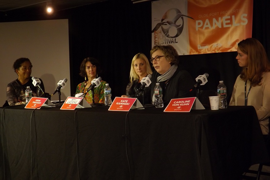 Women in Film Panelists Left to Right: Rae Dawn Chong, Erin Trahan, Amy Greene, Kate Kaminski and Caroline Von Kuhn